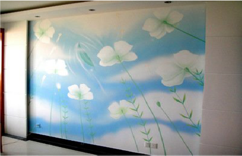  禹州画墙绘怎么画好白云的蓬松感？