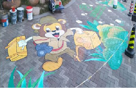  禹州夏季画地面彩绘会遇到的问题