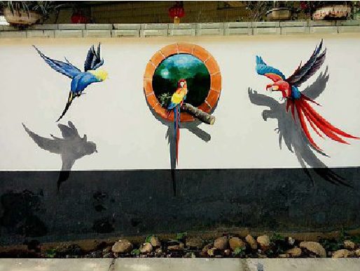  禹州视觉错位-3D墙绘设计