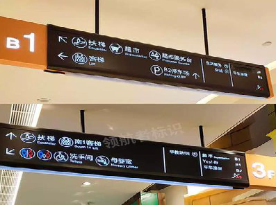  禹州如何通过商场标识牌引导客流分布？